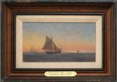 SHEPPARD Warren W. Becalmed Vessels Off A Lighthouse SHEPPARD Warren W. Becalmed Vessels Off A Lighthouse