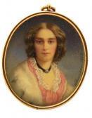 Shinager Portrait Miniature Of A Lady, Head And Shoulders In A Pink Dress With A White Lace Trim And An Ermine Robe Shinager Portrait Miniature Of A Lady, Head And Shoulders In A Pink Dress With A White Lace Trim And An Ermine Robe