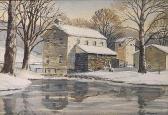 SHOGREN Kinley T. "study In Grey- Alexander's Mill, Valley View, Ohio" SHOGREN Kinley T. "study In Grey- Alexander's Mill, Valley View, Ohio"