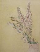 SICKERT Walter Richard Foxgloves In A Pink Vase SICKERT Walter Richard Foxgloves In A Pink Vase