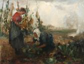 SICKMEYER Ludwig Zwei Frauen Bei Der Feldarbeit SICKMEYER Ludwig Zwei Frauen Bei Der Feldarbeit