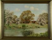 SIEVERS Hermann Kirschblüte An Der Este Im Alten Land SIEVERS Hermann Kirschblüte An Der Este Im Alten Land