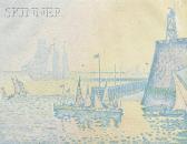 SIGNAC Paul Le Soir (abend - La Jetée De Flessingue) SIGNAC Paul Le Soir (abend - La Jetée De Flessingue)
