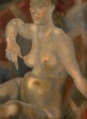 SIMIAN Jean Femme Nue Assise SIMIAN Jean Femme Nue Assise