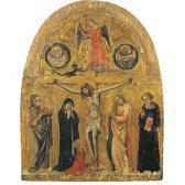 SIMONE DEI CROCIFISSI Simone di Filippo Crocefissione Con La Vergine, La Maddalena E San Giovanni Dolente,san Giovanni Battista E San Nicola Da Tolentino (?); San Michelepesa Le Anime (psicostasia), Simboli Di San Marco E Di Sangiovanni SIMONE DEI CROCIFISSI Simone di Filippo Crocefissione Con La Vergine, La Maddalena E San Giovanni Dolente,san Giovanni Battista E San Nicola Da Tolentino (?); San Michelepesa Le Anime (psicostasia), Simboli Di San Marco E Di Sangiovanni