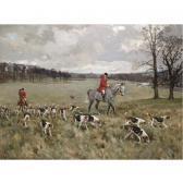 SIMPSON Charles Walter Sir Julien Cahn 1st Bt., With The Fernie Hounds At Stanford Park, Loughborough SIMPSON Charles Walter Sir Julien Cahn 1st Bt., With The Fernie Hounds At Stanford Park, Loughborough