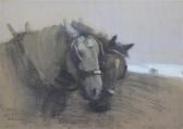 SIMPSON Charles Walter Study Of Plough Horses SIMPSON Charles Walter Study Of Plough Horses