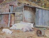 SINCLAIR J. Pigs Reclining SINCLAIR J. Pigs Reclining