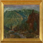 SINDING Knud Two Italian Landscapes From The Abruzzes And Civita D'antino SINDING Knud Two Italian Landscapes From The Abruzzes And Civita D'antino