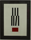 SINEMUS Wilhelmus Friedrich Compositie In Rood En Zwart SINEMUS Wilhelmus Friedrich Compositie In Rood En Zwart