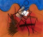 SINEMUS Wilhelmus Friedrich Twee Abstracte Figuren SINEMUS Wilhelmus Friedrich Twee Abstracte Figuren