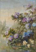 SIVERS von Clara A Landscape View With Spring Flowers SIVERS von Clara A Landscape View With Spring Flowers
