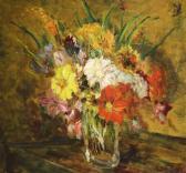 SLATER John Falconar Still Life Of Flowers In A Glass Vase SLATER John Falconar Still Life Of Flowers In A Glass Vase