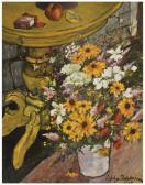 SLOBODKINA Esphyr Untitled (still Life With Fruit, Flower Vase, And Cigarettes) SLOBODKINA Esphyr Untitled (still Life With Fruit, Flower Vase, And Cigarettes)