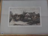 SLOCOMBE Edward Countryside Village Scene SLOCOMBE Edward Countryside Village Scene