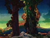 SLOUN van Frank J. Eucalyptus Trees In A California Landscape SLOUN van Frank J. Eucalyptus Trees In A California Landscape
