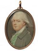 SMART John I Portrait Miniature Of Baron Crewe SMART John I Portrait Miniature Of Baron Crewe