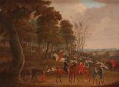 SMITH Charles Lorraine Huntsmen And Hounds In A Wooded Landscape SMITH Charles Lorraine Huntsmen And Hounds In A Wooded Landscape