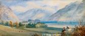 SMITH James Robert Gebirgslandschaft Mit Einem See Und Hirtenstaffage SMITH James Robert Gebirgslandschaft Mit Einem See Und Hirtenstaffage