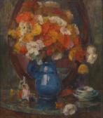 SMITS Frans Composition Aux Fleurs Et Chinoiseries SMITS Frans Composition Aux Fleurs Et Chinoiseries