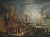 SMONT Lucas Fishermen In Boats Approaching The Shore With Their Catch SMONT Lucas Fishermen In Boats Approaching The Shore With Their Catch