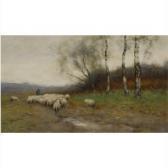 SOEST van Louis Willem A Shepherd With His Flock SOEST van Louis Willem A Shepherd With His Flock