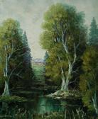 SOHLER Ludwig River Bank Scene SOHLER Ludwig River Bank Scene