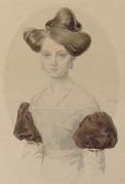 SOKOLOV Piotr Fedorovich Portrait Of A Lady, Half-length, Seated, Possibly Countess Komarovskaia SOKOLOV Piotr Fedorovich Portrait Of A Lady, Half-length, Seated, Possibly Countess Komarovskaia