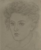 SOLOMON Simeon Portrait Study Of Jayne Maddax Brown SOLOMON Simeon Portrait Study Of Jayne Maddax Brown