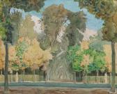 SOMOV Constantin Andrevich Autumn In The Park At Versailles SOMOV Constantin Andrevich Autumn In The Park At Versailles