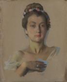 SOMOV Constantin Andrevich Portrait Of Alexandra Levchenko SOMOV Constantin Andrevich Portrait Of Alexandra Levchenko