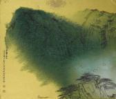 SONG WENZHI Boating In The Blue And Green Landscape SONG WENZHI Boating In The Blue And Green Landscape