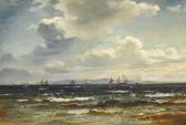 SORENSEN Carl Frederick Frisk Kuling Uden For Stranden Ved Hornbæk SORENSEN Carl Frederick Frisk Kuling Uden For Stranden Ved Hornbæk