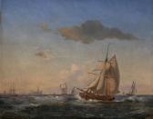 SORENSEN Carl Frederick Marine Avec Voiliers Devant Le Château De Kronborg À Helsingør SORENSEN Carl Frederick Marine Avec Voiliers Devant Le Château De Kronborg À Helsingør