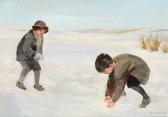 SORENSEN Eiler Carl A Snowball Fight SORENSEN Eiler Carl A Snowball Fight