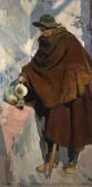 SOROLLA Y BASTIDA Joaquin Viejo Castellano Sirviéndose Vino(the Old Man Of Castille) SOROLLA Y BASTIDA Joaquin Viejo Castellano Sirviéndose Vino(the Old Man Of Castille)