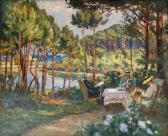 souillet georges Détente Dans La Pinède - Vieux Port De Loctudy, Vue De Kerazan souillet georges Détente Dans La Pinède - Vieux Port De Loctudy, Vue De Kerazan