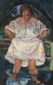 SOUTINE Chaïm La Femme Entrant Dans L'eau SOUTINE Chaïm La Femme Entrant Dans L'eau