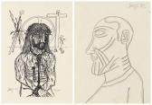 Souza Francis Newton Untitled (christ; Profile Of A Man) Souza Francis Newton Untitled (christ; Profile Of A Man)