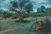 SOYER Moses David Burliuk Painting (the Impressionist) SOYER Moses David Burliuk Painting (the Impressionist)