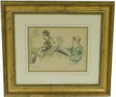 SOYER Raphael Two Seated Figures SOYER Raphael Two Seated Figures