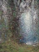 spencer charles neame Figure On A Wooded Path spencer charles neame Figure On A Wooded Path