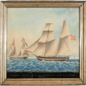 Jacob Spin - The Schooner Jens H. Lund Of Copenhagen