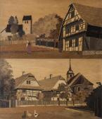 SPINDLER Charles Vues De Village Alsacien SPINDLER Charles Vues De Village Alsacien