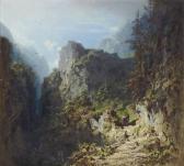SPITZWEG Carl Berglandschaft Mit Liebespaar SPITZWEG Carl Berglandschaft Mit Liebespaar