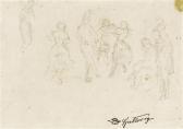 SPITZWEG Carl Various Figure Studies SPITZWEG Carl Various Figure Studies