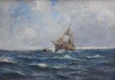 SPOONER Arthur Coastal View With Sailing Vessels SPOONER Arthur Coastal View With Sailing Vessels