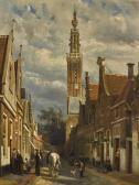 SPRINGER Cornelis Dutch The Carillon Tower In Edam SPRINGER Cornelis Dutch The Carillon Tower In Edam