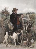 STACPOOLE Frederick Coppia Di Stampe Con Cani Da Caccia STACPOOLE Frederick Coppia Di Stampe Con Cani Da Caccia