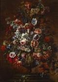 STANCHI DEI FIORI Giovanni A Still Life Of Flowers In A Sculpted Stone Vase STANCHI DEI FIORI Giovanni A Still Life Of Flowers In A Sculpted Stone Vase